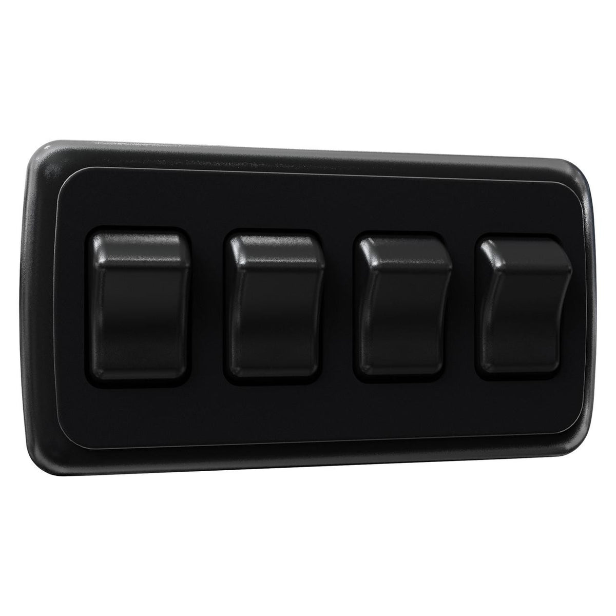  Leisure LED Contemporary Quadruple SPST On-Off Switch with Bezel, 12-Volt, for RV, Trailer, Camper 