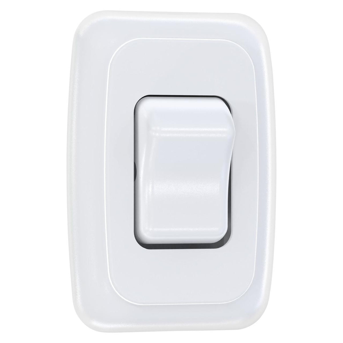  Leisure LED Contemporary Single SPST On-Off Switch with Bezel, 12-Volt, for RV, Trailer, Camper 