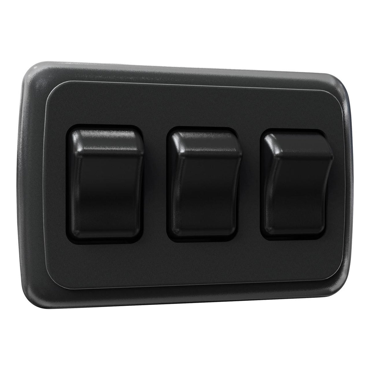  Leisure LED Contemporary Triple SPST On-Off Switch with Bezel, 12-Volt, for RV, Trailer, Camper 
