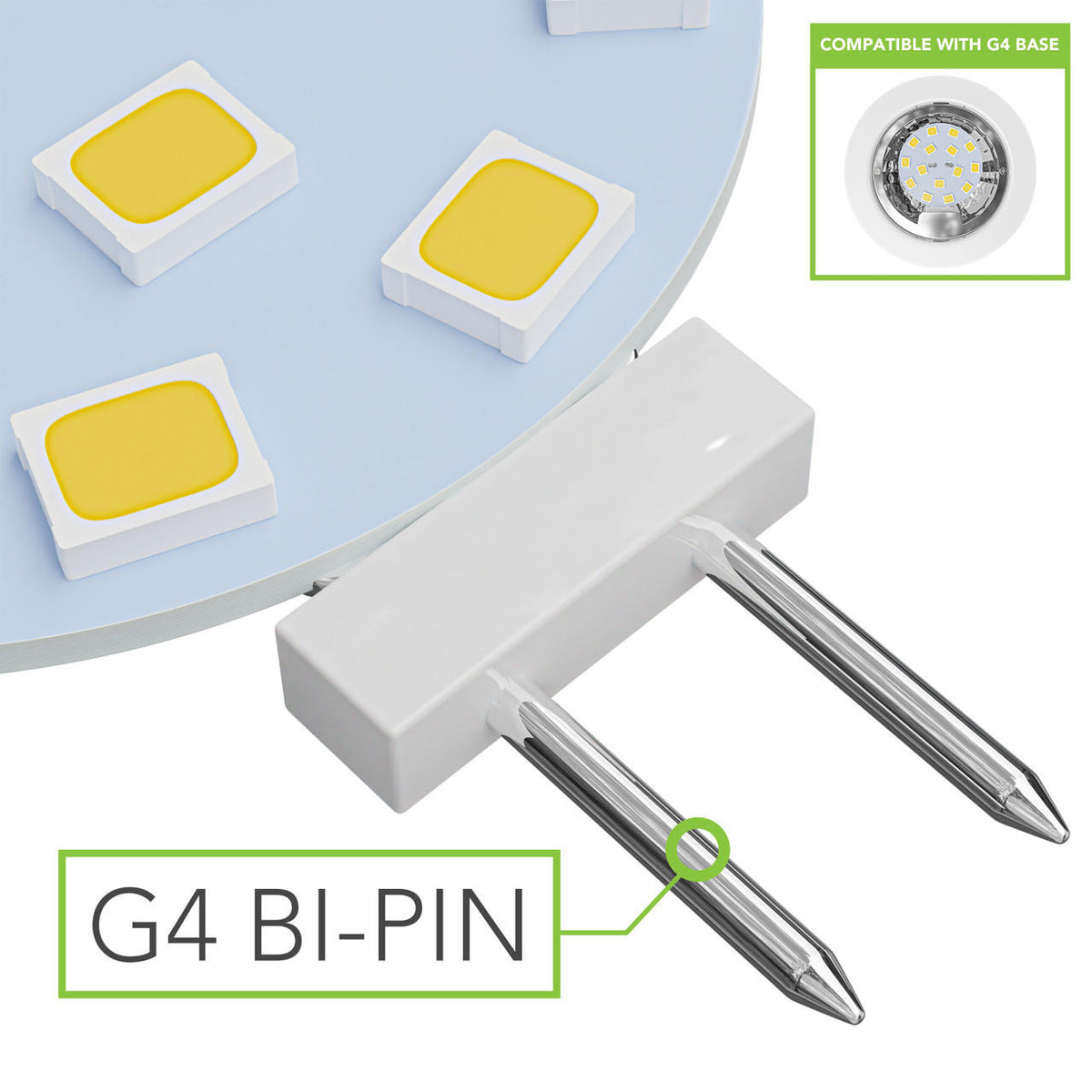  Leisure LED G4 LED Bulbs JC Bi-Pin base Light Bulbs 2W AC/DC 12V 20W-30W T3 Halogen Bulb Replacement RV Camper Trailer Motorhome 5th Wheel and Marine Boat 