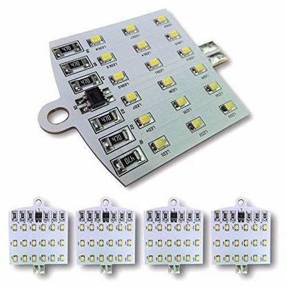 Leisure LED Lava99 4X T10/921/194 RV Camper Trailer 12V LED Interior Light Bulbs 18 SMD Cool White