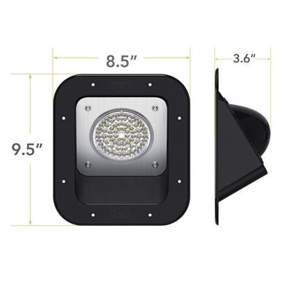 Leisure LED LED RV Exterior Porch Utility 12v 1100 Lumen Warrior Flood Lighting Fixture