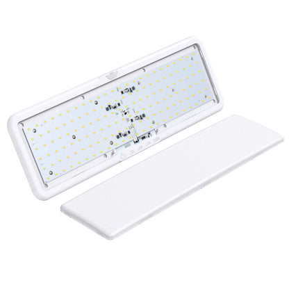 Leisure LED LED RV LED Ceiling Interior Light Fixture 1450 Lumen with Touch Dimmer Switch 12V 20 x 6 Natural White 4000-4500K With White Trim
