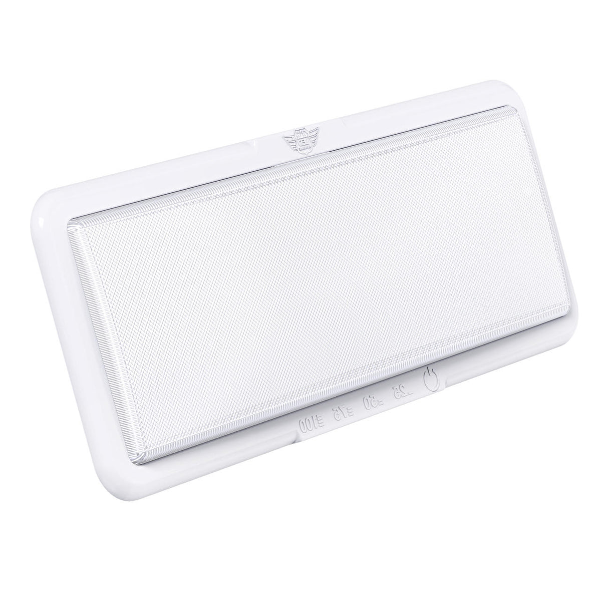 Leisure LED LED RV LED Ceiling Interior Light Fixture 950 Lumen with Touch Dimmer Switch 12V 14 x 5.5 Natural White 4000-4500K With White Trim