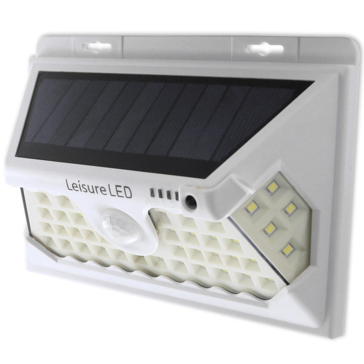 Leisure LED LED Wall Solar Light Outdoor 46 Security Lighting Nightlight with Motion Sensor Detector