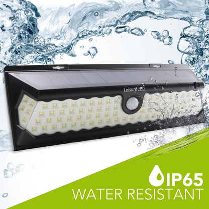 Leisure LED LED Wall Solar Light Outdoor 86 Security Lighting Nightlight with Motion Sensor Detector