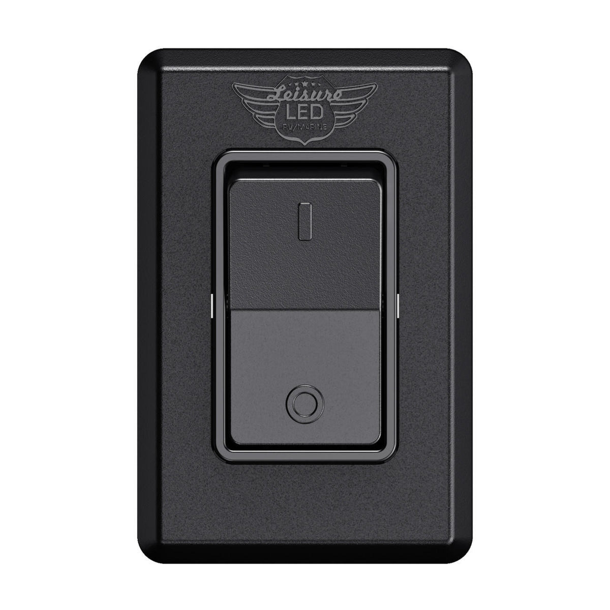 Leisure LED Modern Single SPST On-Off Switch with Bezel, 12-Volt, for RV, Trailer, Camper, with Label Sticker