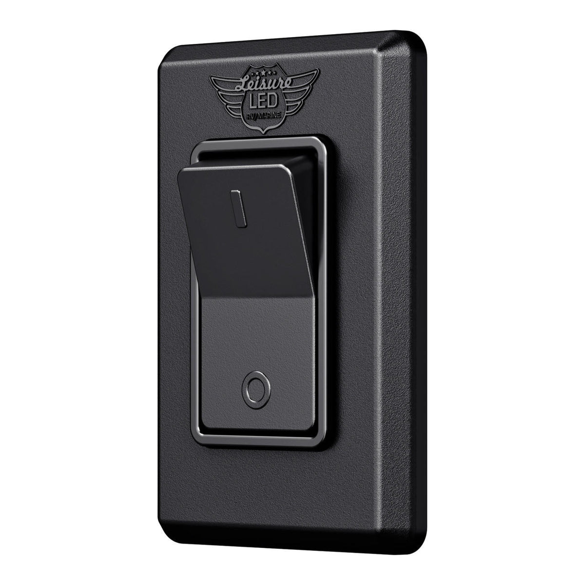 Leisure LED Modern Single SPST On-Off Switch with Bezel, 12-Volt, for RV, Trailer, Camper, with Label Sticker