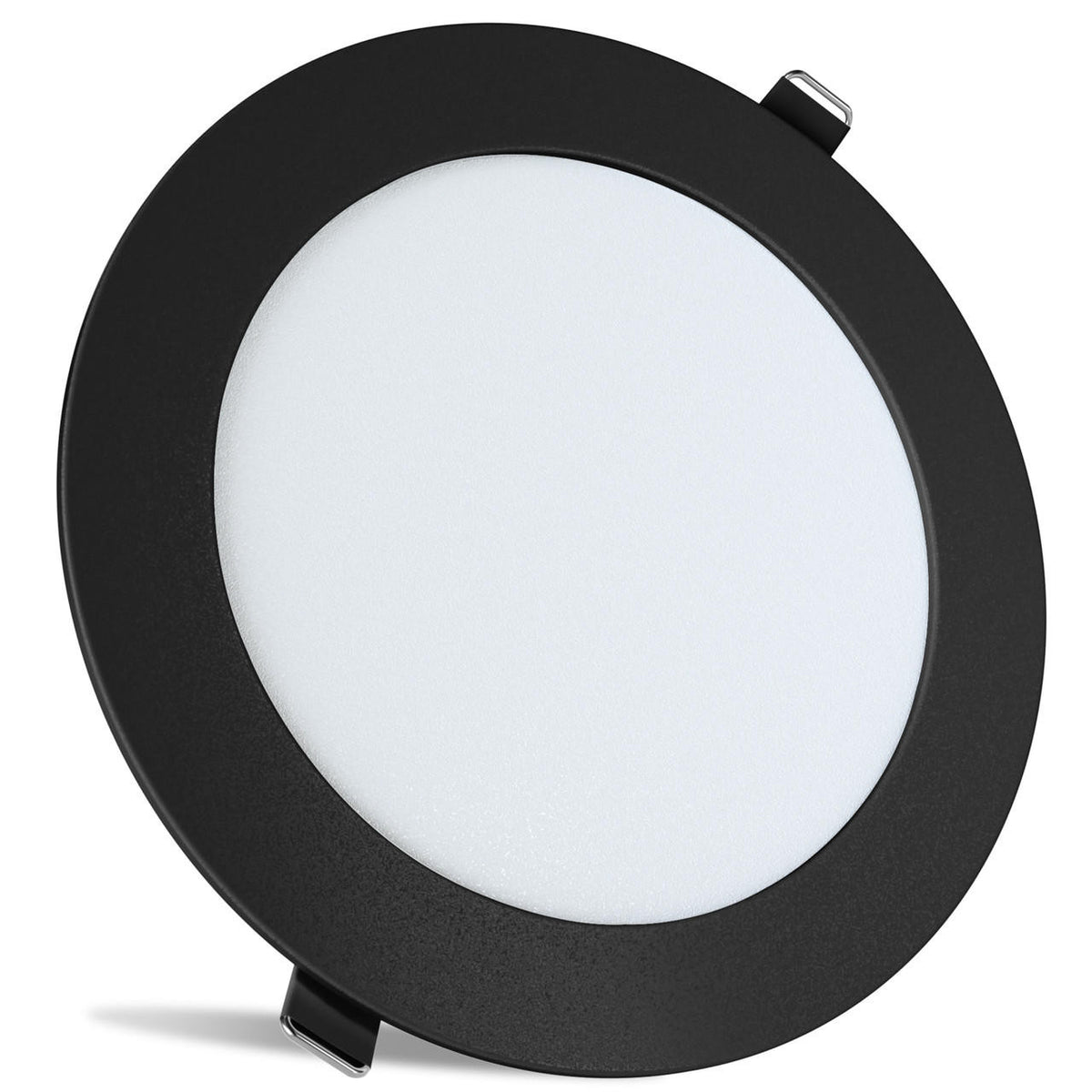 Leisure LED RV Boat Recessed Ceiling Light 720 Lumen Super Slim LED Panel Light DC 12V 5.75 9W Full Aluminum Downlights 700 Lumen Black Trim