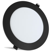 Leisure LED RV Boat Recessed Ceiling Light 720 Lumen Super Slim LED Panel Light DC 12V 5.75 9W Full Aluminum Downlights 700 Lumen Black Trim