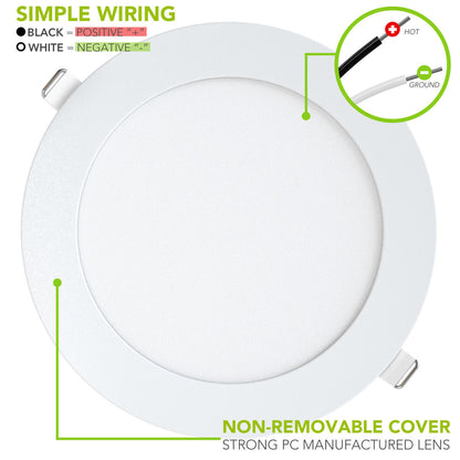  Leisure LED RV Boat Recessed Ceiling Light 720 Lumen Super Slim LED Panel Light DC 12V 5.75" 9W Full Aluminum Downlights 700 Lumen 