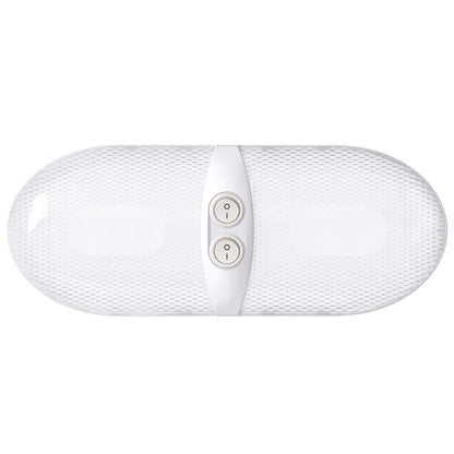  Leisure LED RV LED Ceiling Double Dome Interior Light Fixture Euro  Frosted Lens with ON/Off Switch Natural White 6000-6500K 48-2835SMD 