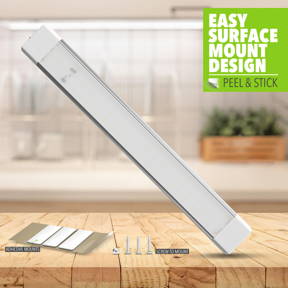 Leisure LED RV LED Ceiling Light Fixture with ON/Off Switch 5000K Natural White 12V/24V DC, LED Interior Light Fixture/Van Cargo Area Light for RV and Utility