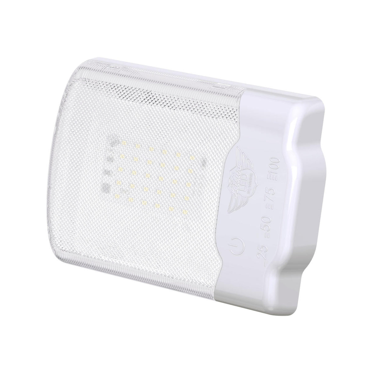 Leisure LED RV LED Ceiling Single Dome Interior Light Fixture Touch to Dim switch Natural White 4000-4500K 30-2835SMD