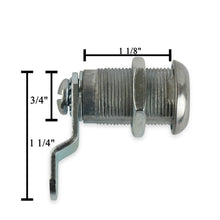Leisure Lock Leisure Coachworks 1 1/8 Keyed Camlock with Straight and Offset Cam Lock Latch Keyed Alike 7/8