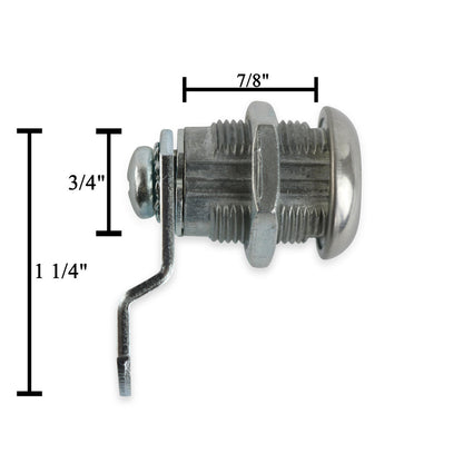 Leisure Lock Leisure Coachworks 7/8 Keyed Camlock with Straight and Offset Cam Lock Latch Keyed Alike 2, 7/8