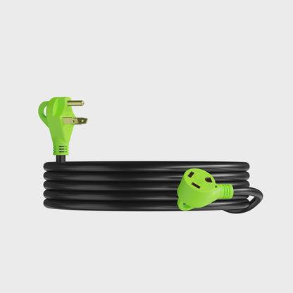 Leisure Cords 30AMP RV Extension Cord Standard 15 Foot (Green)