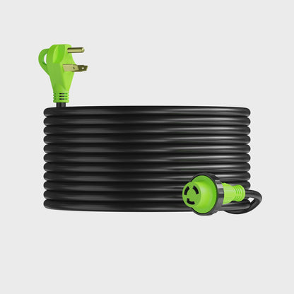 Leisure Cords 30AMP RV Extension Cord Twist Locking 50 Foot (Green)