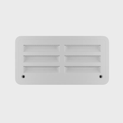 Leisure Coachworks RV Refrigerator Upper Lower Side Wall Vent Replacement 20 Inch with Mesh Bug Screens (White)