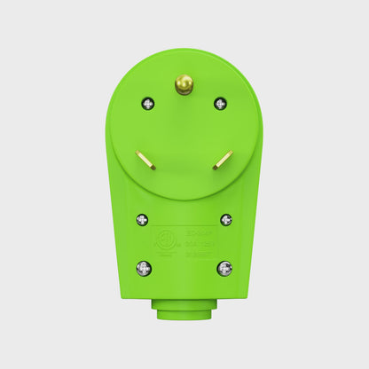 Leisure Cords 30AMP RV Replacement Plug 90 Degree Handle Standard NEMA TT-30P 3 Inch (Green)
