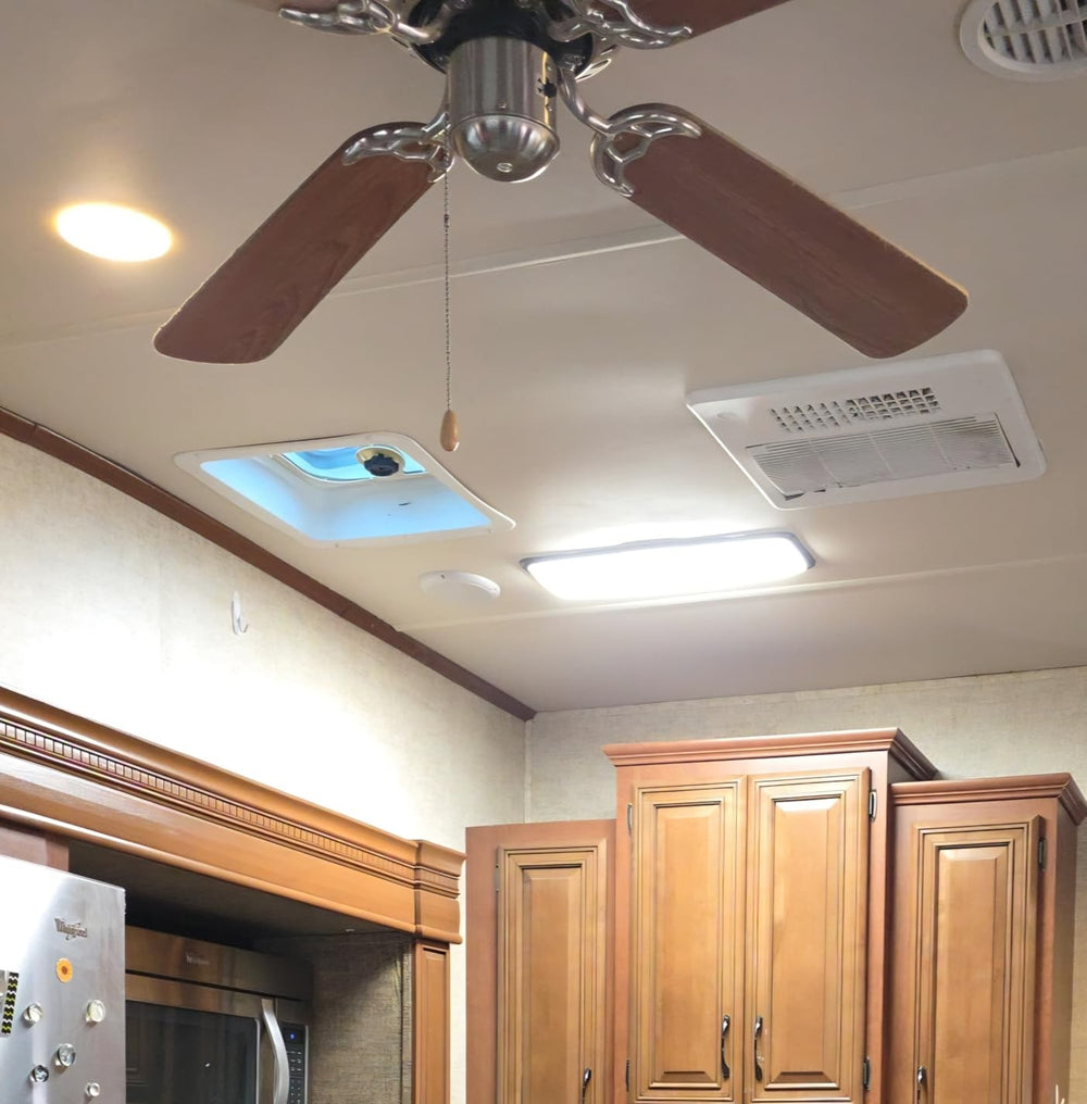 Tons of light for a dark kitchen!