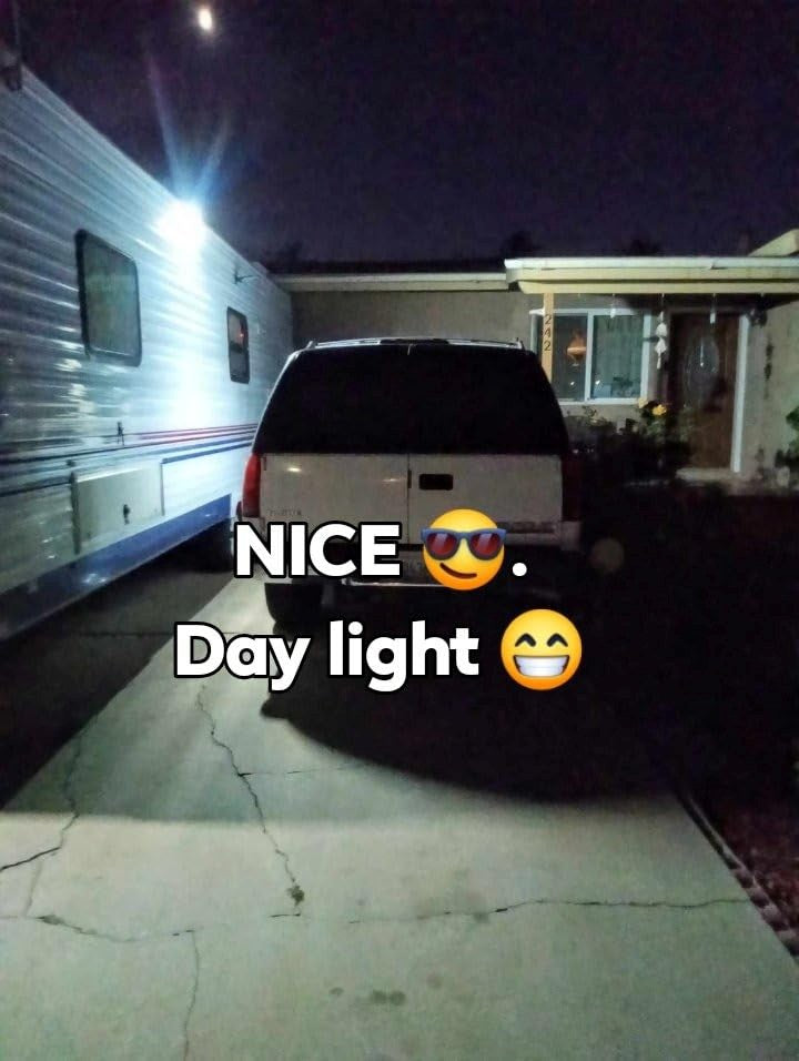very bright! and lasts! 3 years now