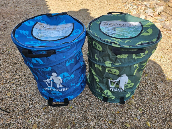 Handy travel waste container!