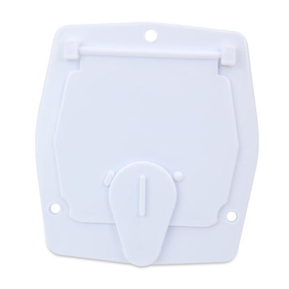 RV Camper Trailer Motorhome Power Cord Hatch Electrical Access Door  White-9W